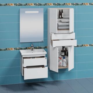 Тумба под раковину СанТа Лондон 224035 60см белый